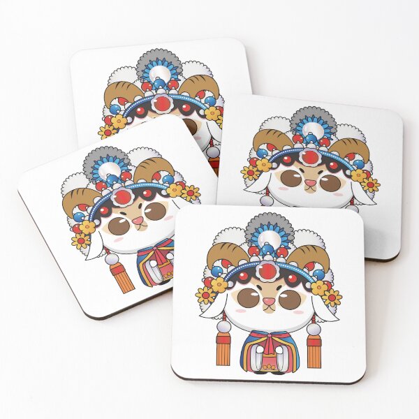 Item preview, Chinese Zodiac Goat illustrated Chinese Beijing Opera Style designed and sold by xdashu.