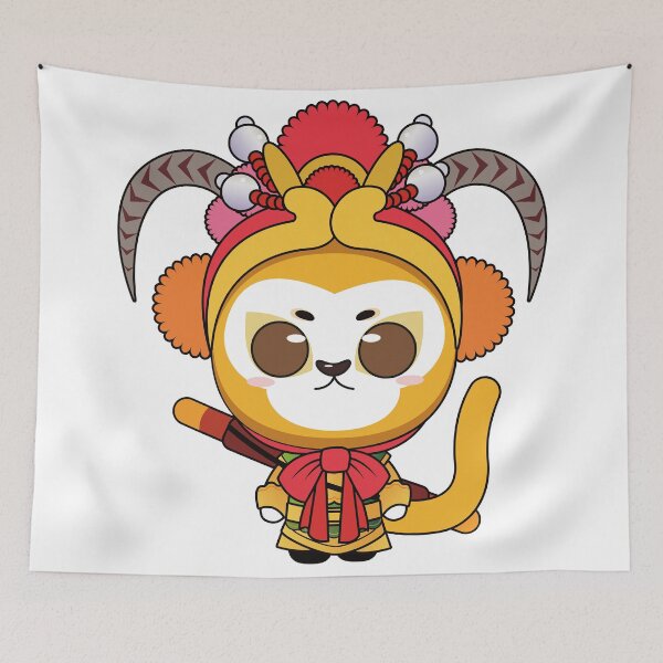 Item preview, Chinese Zodiac Monkey illustrated Chinese Beijing Opera Style designed and sold by xdashu.