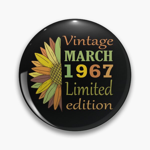 Item preview, vintage march 1967 limited edition, 55 Year Old Gifts Vintage 1967 Limited Edition 55th Birthday designed and sold by SimoSaladain.