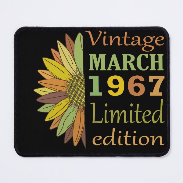Item preview, vintage march 1967 limited edition, 55 Year Old Gifts Vintage 1967 Limited Edition 55th Birthday designed and sold by SimoSaladain.