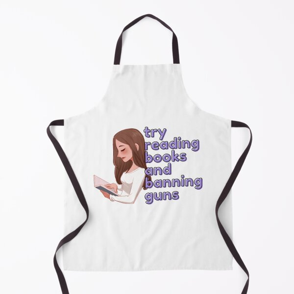 Item preview, try reading books ban guns | try reading books and banning guns | just a girl reading designed and sold by wear4gamers.