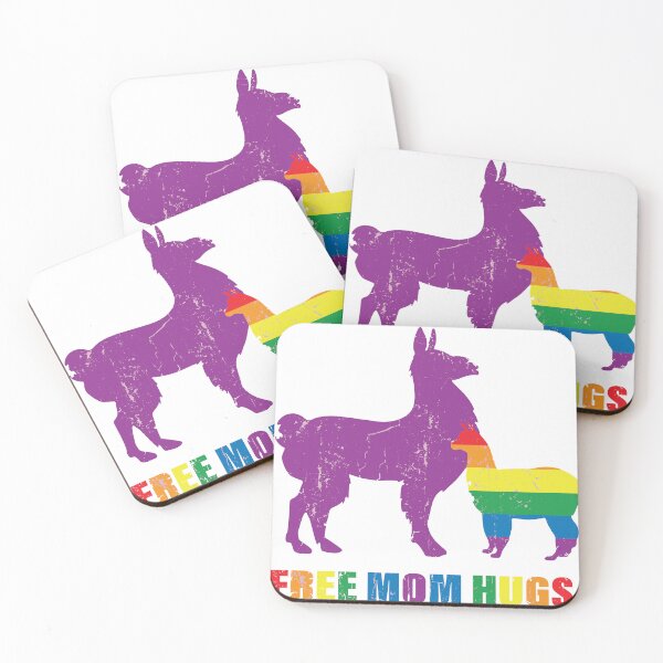 Item preview, Llamas and Free Mom Hugs  -  Gay Pride designed and sold by MauveMoves.