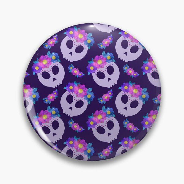 Item preview, Day of the Dead Sugar Skull Pattern dia de los muertos Halloween designed and sold by Draculaura2009.