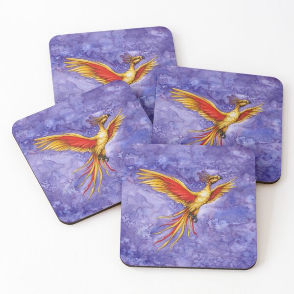 Item preview, Golden Night Phoenix in Flight designed and sold by Katy Jones.