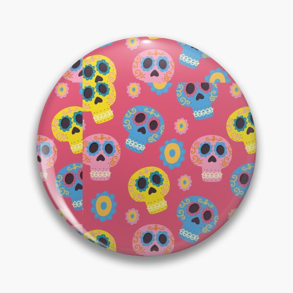 Item preview, Day of the Dead Sugar Skull Pattern dia de los muertos Halloween designed and sold by Draculaura2009.