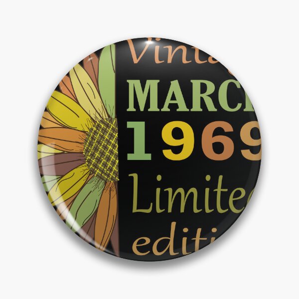 Item preview, vintage march 1969 limited edition, 53 Year Old Gifts Vintage 1969 Limited Edition 53rd Birthday designed and sold by SimoSaladain.