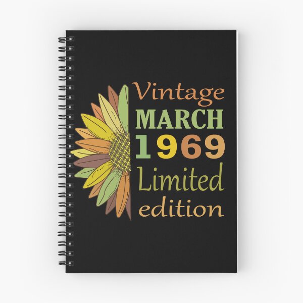 Item preview, vintage march 1969 limited edition, 53 Year Old Gifts Vintage 1969 Limited Edition 53rd Birthday designed and sold by SimoSaladain.