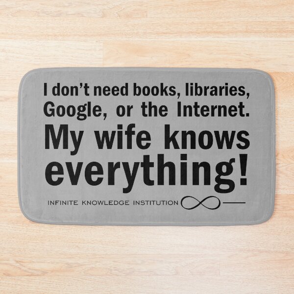 Item preview, My wife knows everything. designed and sold by angelisart.