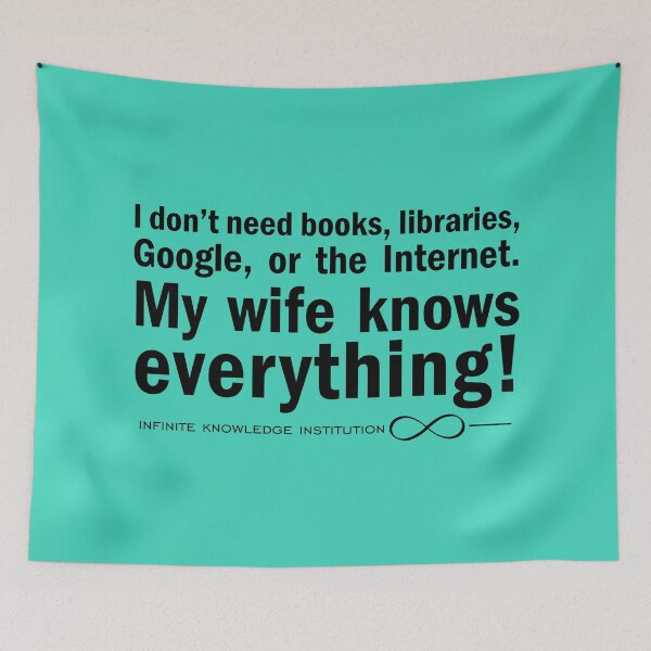 Item preview, My wife knows everything. designed and sold by angelisart.