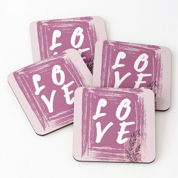 Item preview, Cute Love Leafy Design - Colorful Color Brush designed and sold by universegrace.
