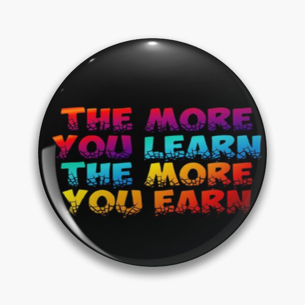 Item preview, The more you learn the more you earn motivation illustration premium design  designed and sold by truemoneyman.