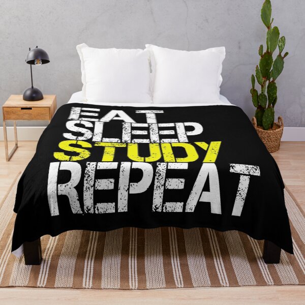 Item preview, Eat Sleep Study Repeat, Grunge  designed and sold by ACC .