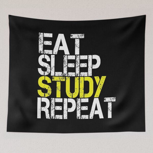 Item preview, Eat Sleep Study Repeat, Grunge  designed and sold by ACC .