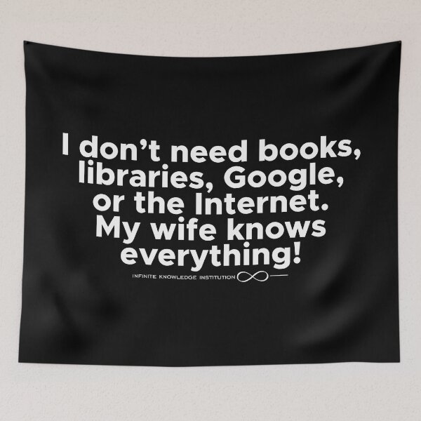 Item preview, My wife knows everything white edition designed and sold by angelisart.