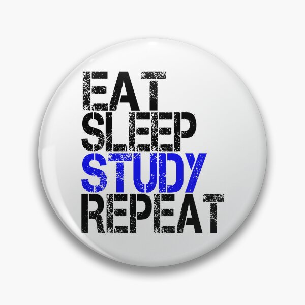 Item preview, Eat Sleep Study Repeat, Grunge  designed and sold by ACC .
