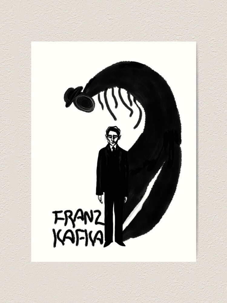 Franz Kafka Ink Art Print By Helenacooper Redbubble