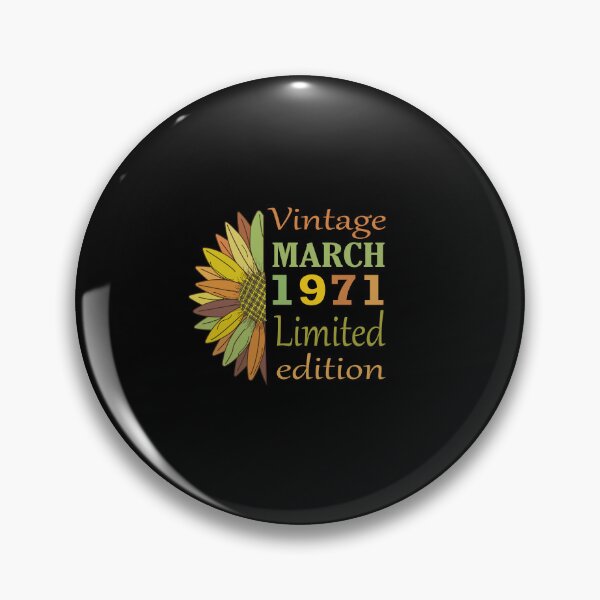 Item preview, vintage march 1971 limited edition, 51 Year Old Gifts Vintage 1971 Limited Edition 51st Birthday designed and sold by SimoSaladain.
