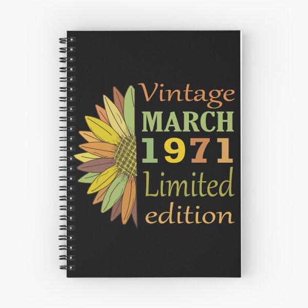 Item preview, vintage march 1971 limited edition, 51 Year Old Gifts Vintage 1971 Limited Edition 51st Birthday designed and sold by SimoSaladain.