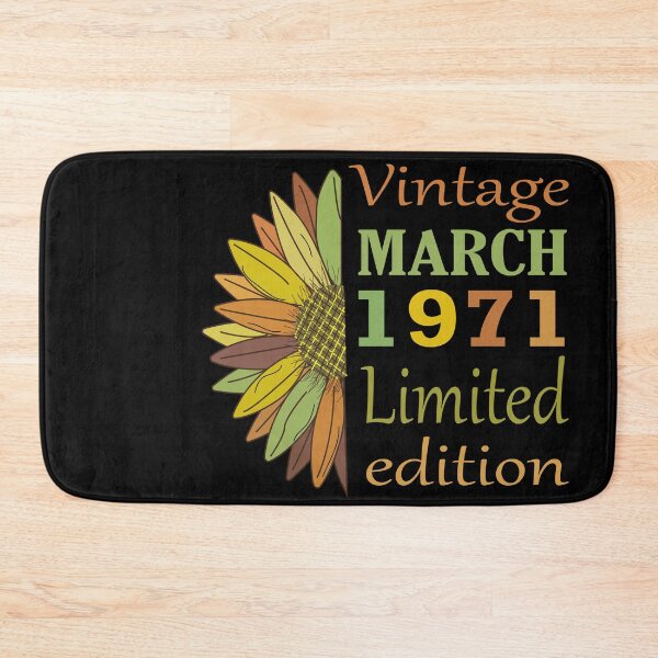 Item preview, vintage march 1971 limited edition, 51 Year Old Gifts Vintage 1971 Limited Edition 51st Birthday designed and sold by SimoSaladain.