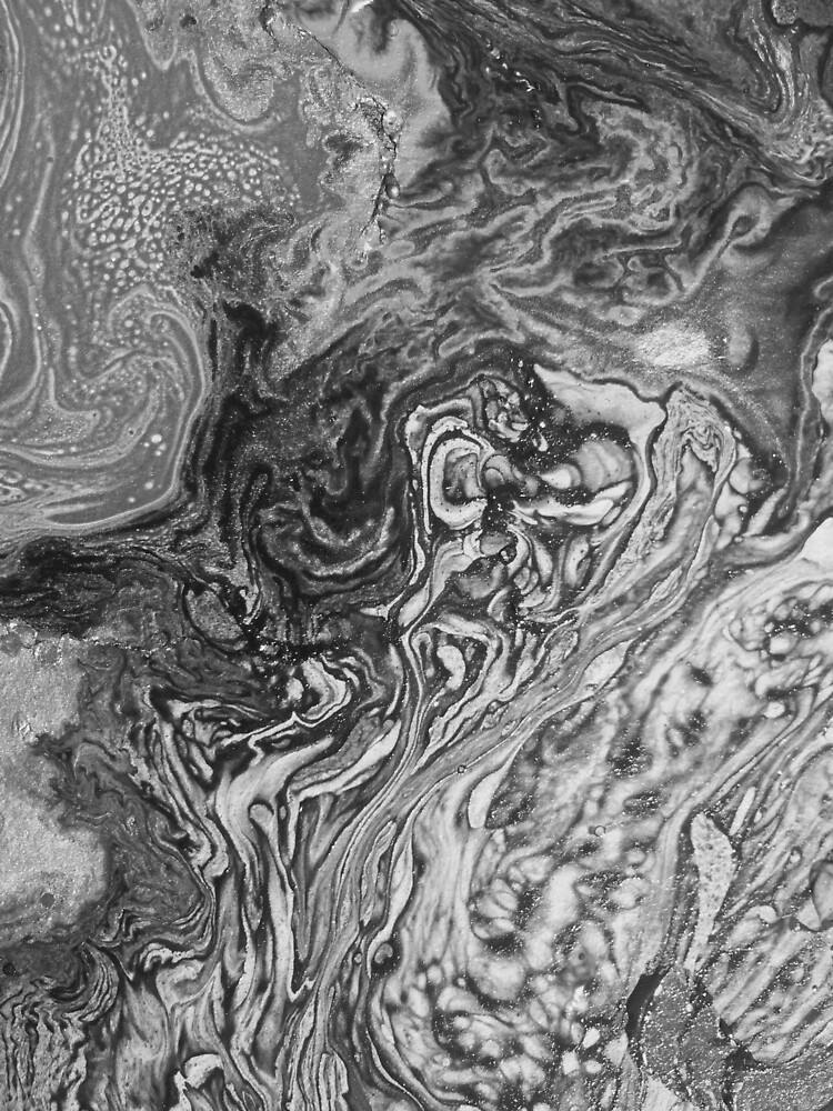 "marbled b&w print" Sticker by monkeyhop Redbubble