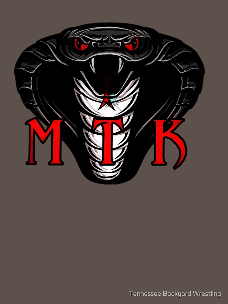 Thumbnail 4 of 4, V-Neck T-Shirt, Manny Kobra “MTK” Merchandise designed and sold by Tennessee Backyard Wrestling.