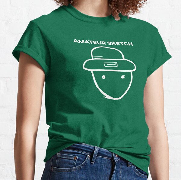 Mobile Alabama Amateur Leprechaun Sketch (white) Classic T-Shirt