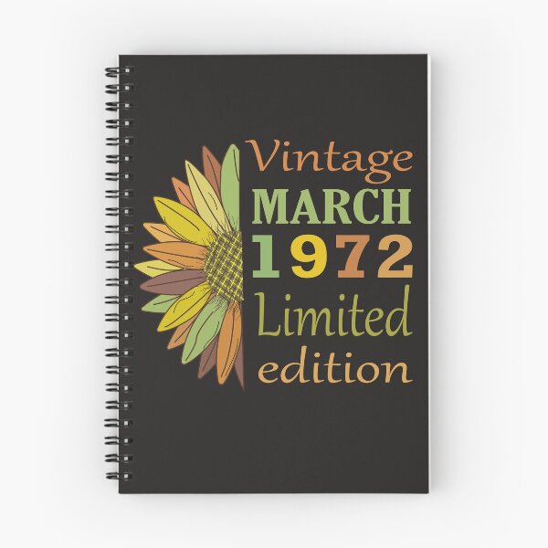Item preview, vintage march 1972 limited edition, 50 Year Old Gifts Vintage 1972 Limited Edition 50th Birthday designed and sold by SimoSaladain.