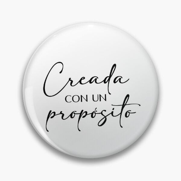 Item preview, Creada con un propósito, Spanish Christian Quote designed and sold by Aryam Quotes.
