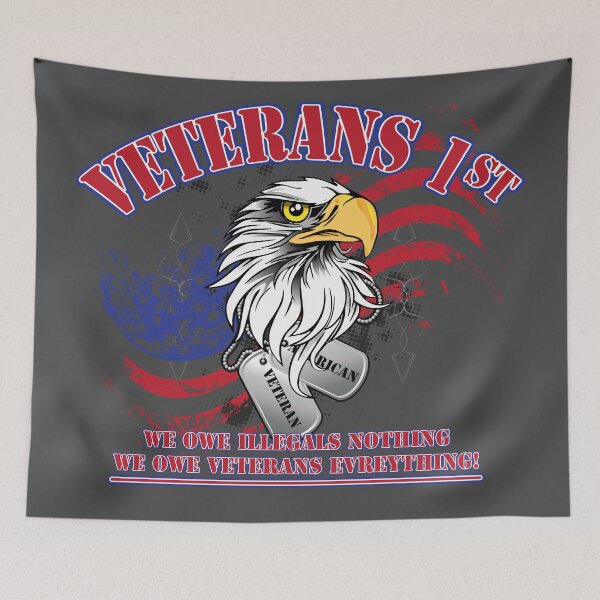 Item preview, Veterans 1st  designed and sold by Warrior Veteran Clothing.