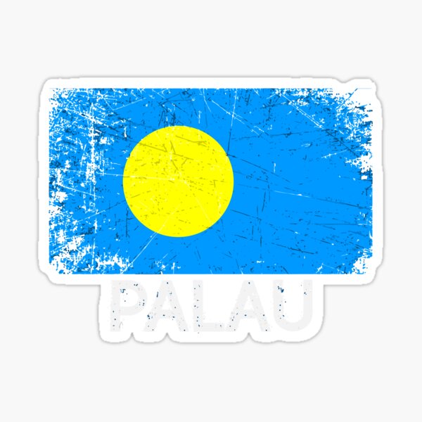 PALAU Flag Sticker MADE IN THE USA F382 YOU CHOOSE SIZE 