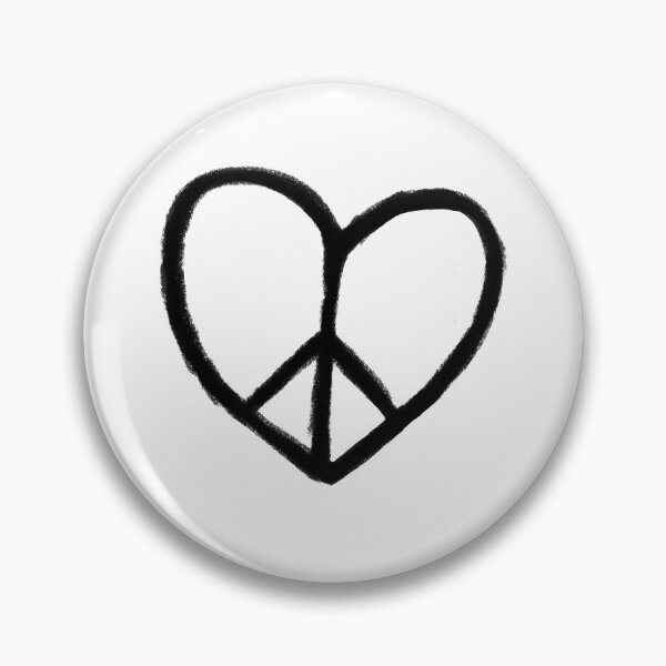 Item preview, Heart Peace, Peace Love, Peace Sign, No War, Peace Needed designed and sold by badlydrawnbabe.