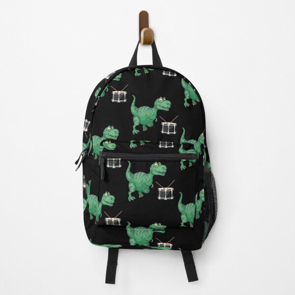 Item preview, Dinosaur Playing Drum ,Funny Good Dinosaur Drum Lovers Green Design designed and sold by pedrored369.