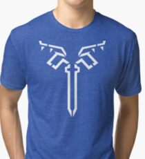 Link's Breath of the Wild Champion Shirt Blue Tunic Tri-blend T-Shirt