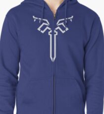 Link's Breath of the Wild Champion Shirt Blue Tunic Zipped Hoodie