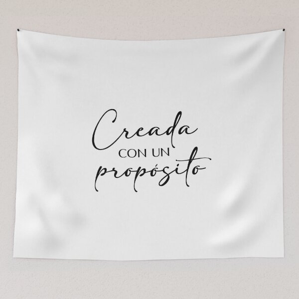 Item preview, Creada con un propósito, Spanish Christian Quote designed and sold by Aryam Quotes.