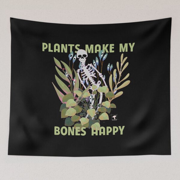 Item preview, Plants make my bones happy skeleton designed and sold by Magcelium.