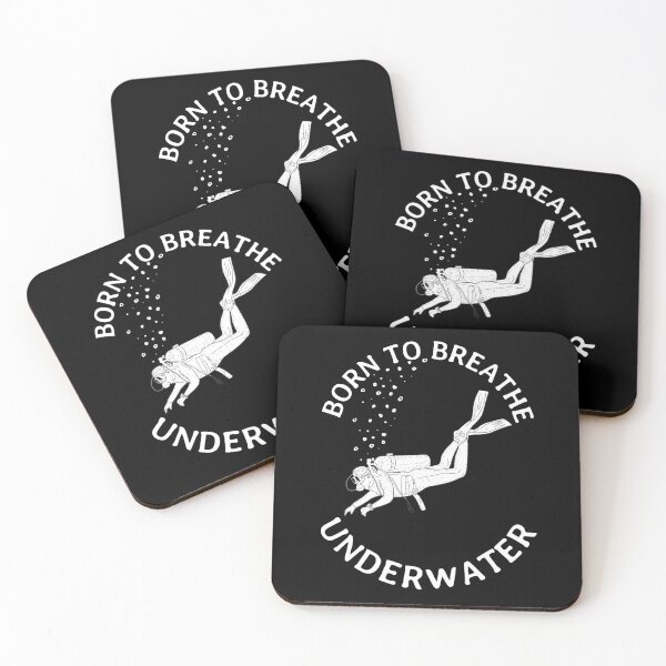 Item preview, BORN TO BREATHE UNDERWATER designed and sold by lucascadeur.