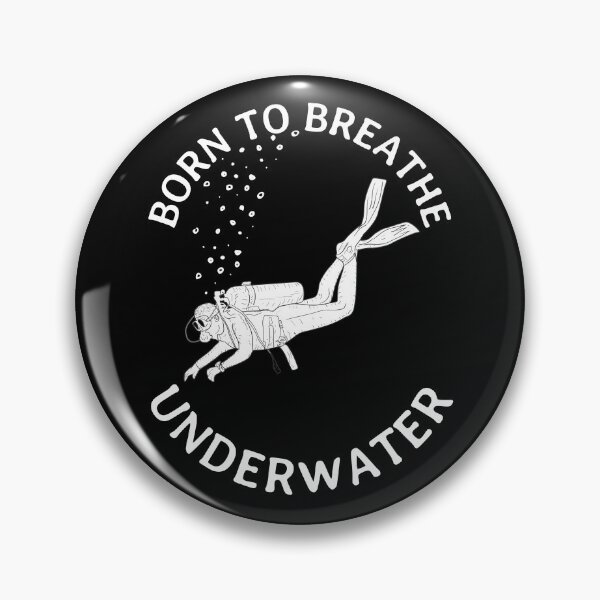 Item preview, BORN TO BREATHE UNDERWATER designed and sold by lucascadeur.