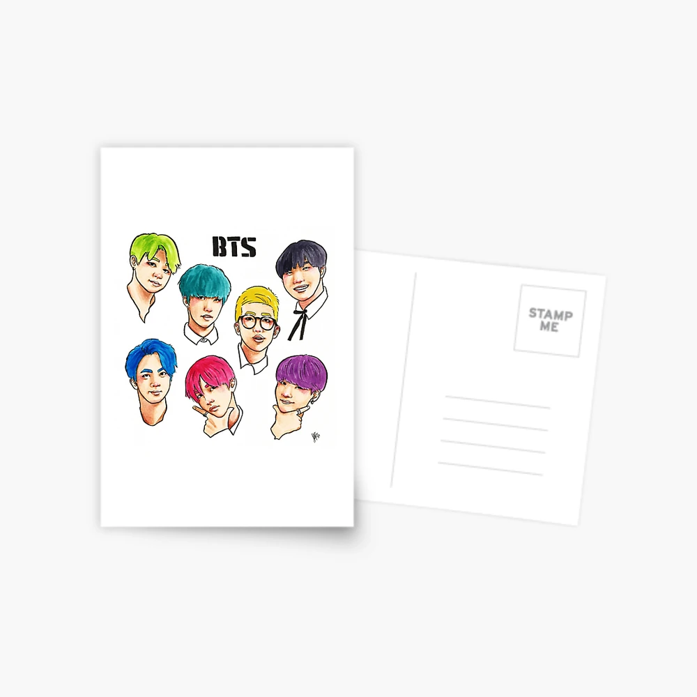 BTS Colorful Throw Pillow for Sale by JudithzzYuko