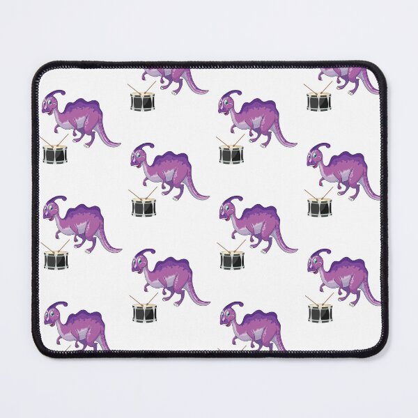 Item preview, Dinosaur Playing Drum ,Funny Good Purple Dinosaur Drum Lovers Art designed and sold by pedrored369.
