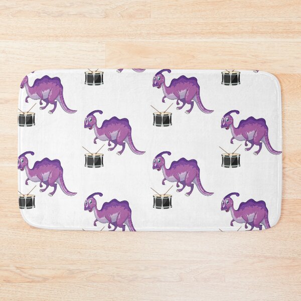 Item preview, Dinosaur Playing Drum ,Funny Good Purple Dinosaur Drum Lovers Art designed and sold by pedrored369.
