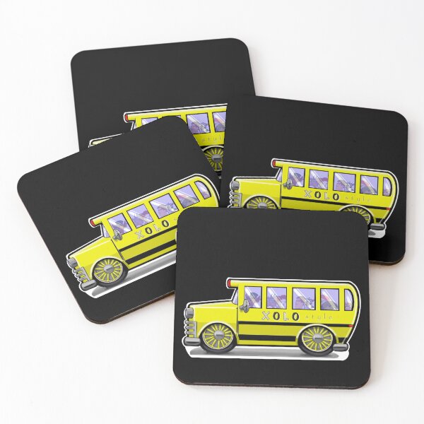 Item preview, Black background Lowrider bus designed and sold by KabronX.