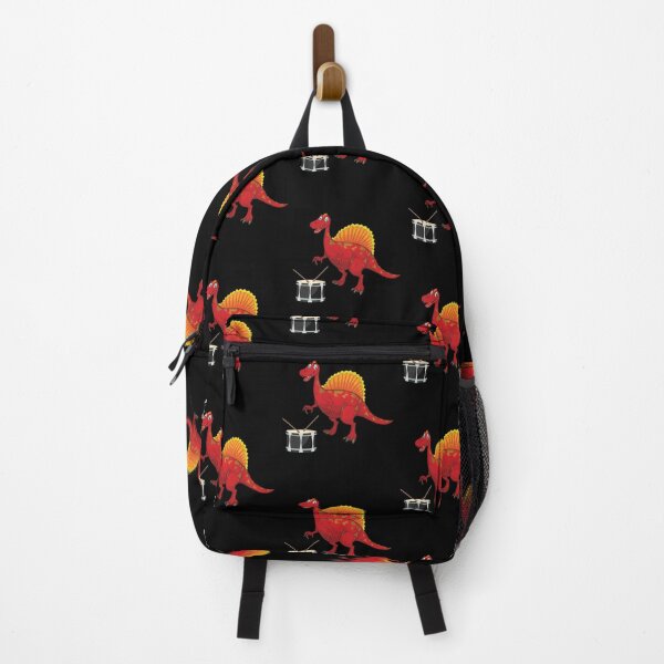 Item preview, Dinosaur Playing Drum ,Funny Good Dinosaur Drum Lovers Red Design designed and sold by pedrored369.