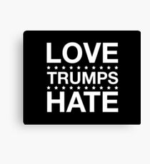 Love Trumps Hate - LoveTrumpsHate - White Canvas Print
