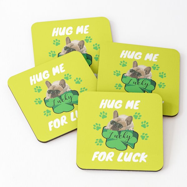 Item preview,  Hug Me For Luck, Funny Lucky Dog designed and sold by BronikowskiART.