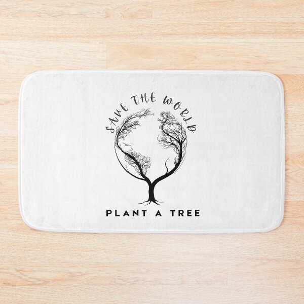 Item preview, save the world plant a tree black designed and sold by EsraaBaniOdeh.