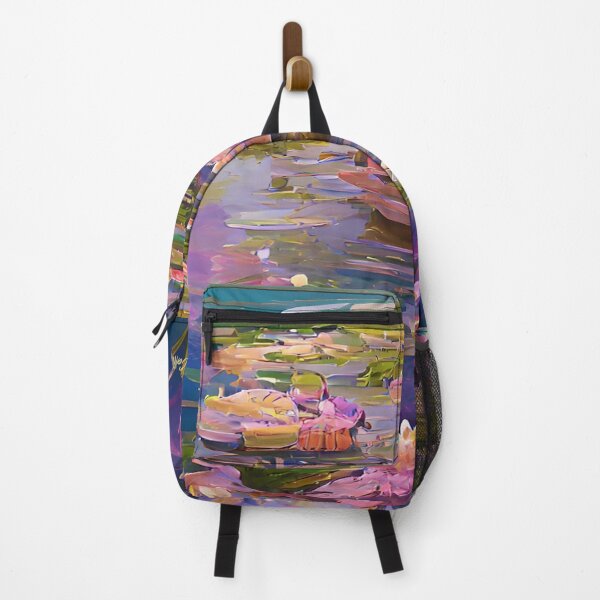 Item preview, Super Pretty Impressionist Landscape Painting - Water Lilies - Lotus designed and sold by CattlettArt.
