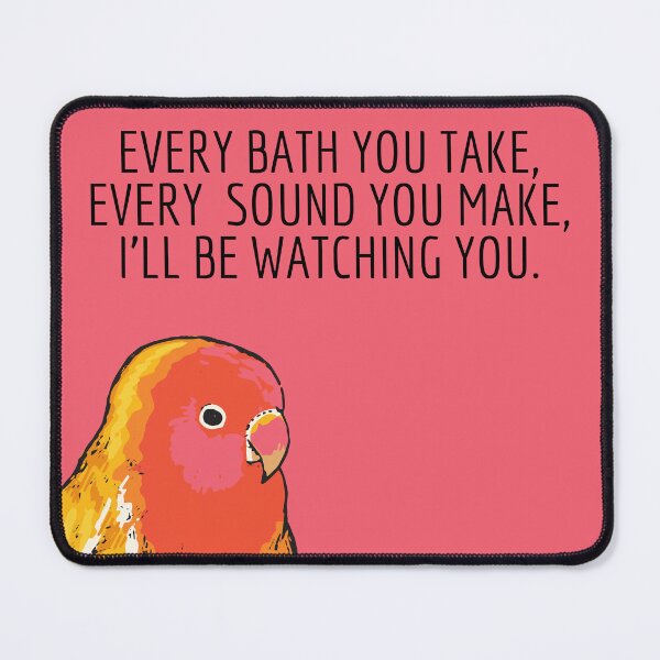 Item preview, Every Bath You Take, Every Sound You Make, I ll Be Watching You-Funny Bird-Bird Lover-Every Breath You Take-Song Lyrics designed and sold by SighFly52.