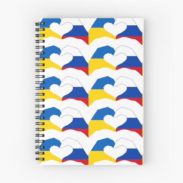 Item preview, We Heart Ukraine & Russia Patriot Flag Series designed and sold by Carbon-Fibre Media.