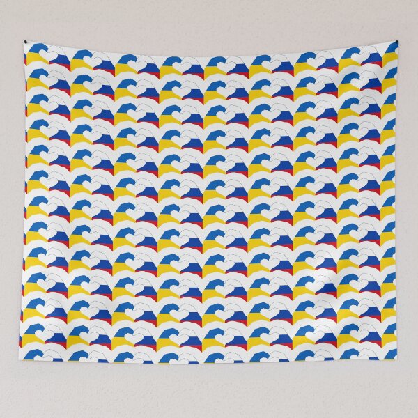 Item preview, We Heart Ukraine & Russia Patriot Flag Series designed and sold by Carbon-Fibre Media.